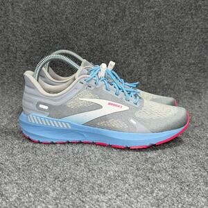 Brooks Launch GTS 9 Running Shoes Women 6.5 Grey Blue Pink Athletic Run Training